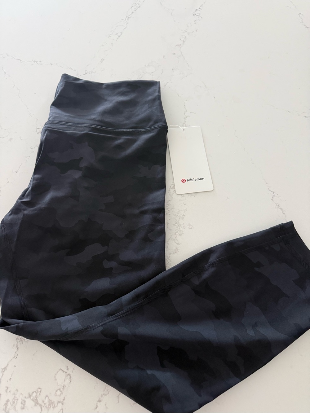 NWT Lululemon Wunder Train High Rise Tight 25" in Camo Deep Coal Multi color